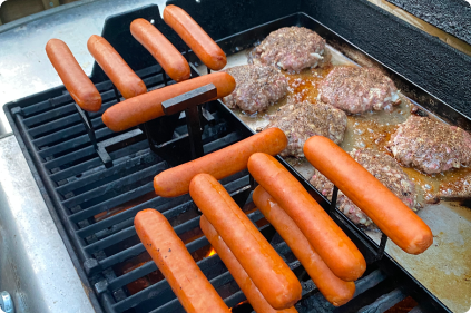 WingRack with sausages